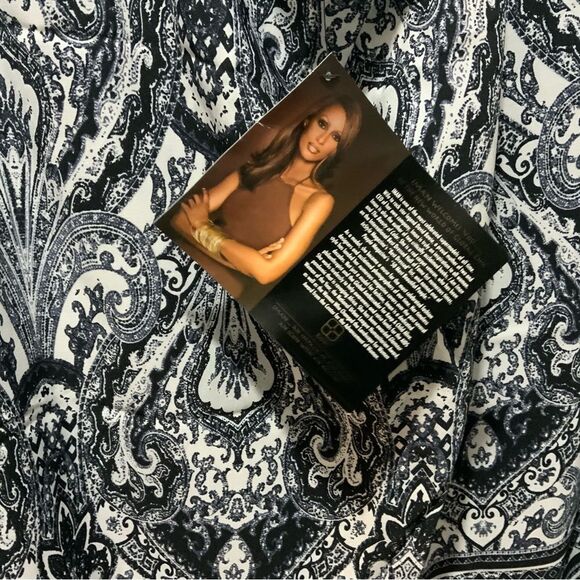 Iman, NWT black white  on or off shoulder 2X - Picture 3 of 6
